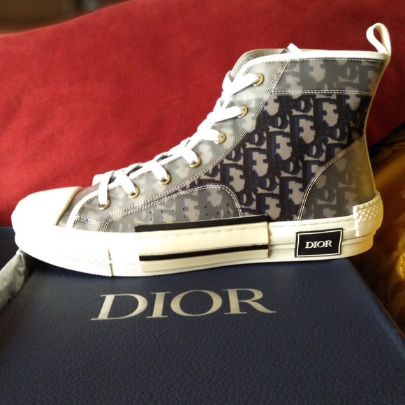 MEN'S DIOR B23 HIGH-TOP SNEAKER - Picture 4 of 9
